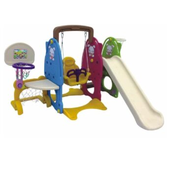 Plastic Kids Slide And Swing SHA-16089