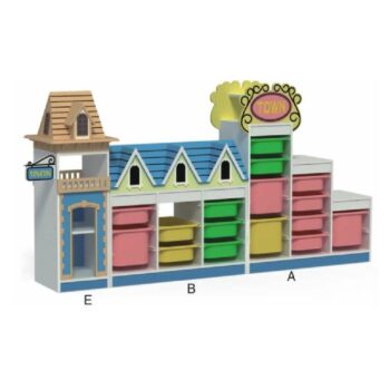 Plastic And Wood Books Shelves SHA-16179