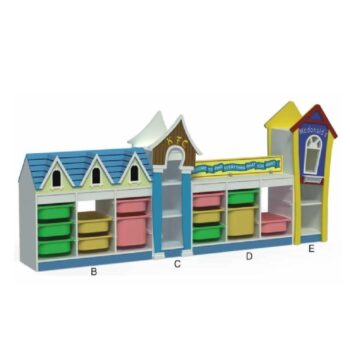 Plastic And Wood Books Shelves SHA-16180