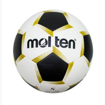 Molten PF-750 Football PU Leather /White, Black & Gold Mat Finish Size 5