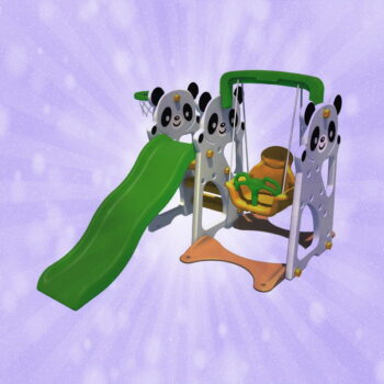 panda shape slide and swing