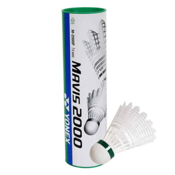 Yonex Mavis 2000 Badminton Shuttlecock 6 Pack White-Slow