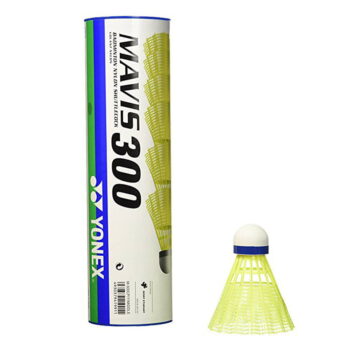 Yonex Mavis 300 Badminton Shuttlecock 6 Pack Yellow-Slow