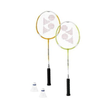 Yonex GR 505 Badminton Racket (2 Bad Rackets + 2 Shuttle)
