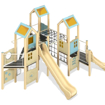 Play System France on metal poles