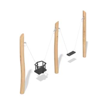 Wooden Swing 2-Seat