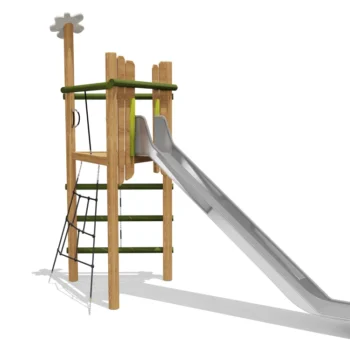 Slide with platform