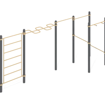 Workout System Snake hand-walker, Swedish wall and Pullups