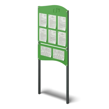Information board with pockets