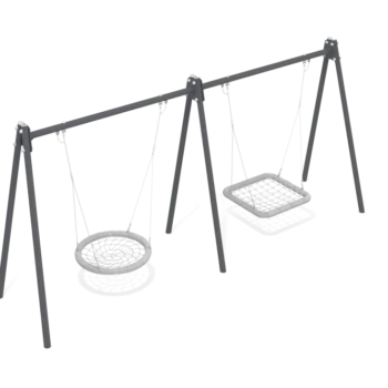 Steel Swing Frame Nest For 2 Seats