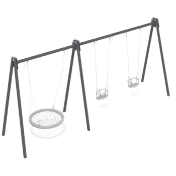 Steel Swing Frame For 3 Seats