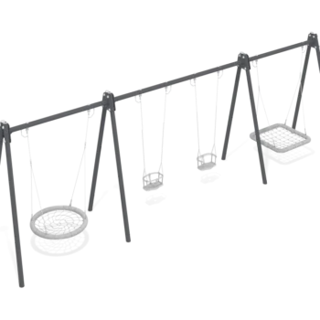 Steel Swing Frame For 4 Seats