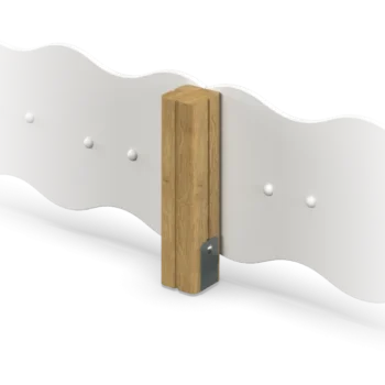 Playground fence post