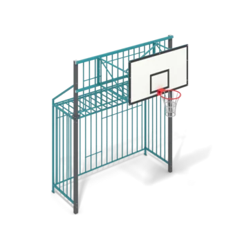 Sports fencing section Meteor with a goal and a basketball shield