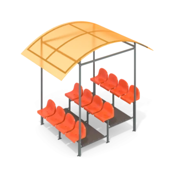 Covered Tribune for 12 seats