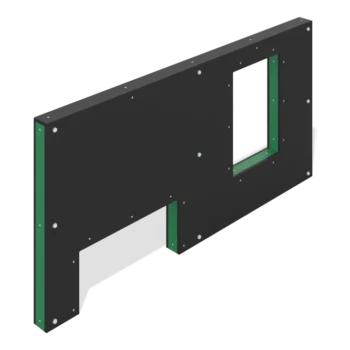 Wall with two holes