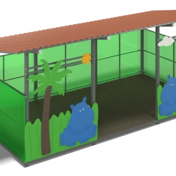 Shade canopy 3000x6000 Hippos (walls - polycarbonate, plywood)