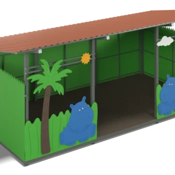 Shade canopy 3000x6000 Hippos (walls - plywood)