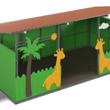 Shade canopy 3000x6000 Giraffes (walls - plywood)
