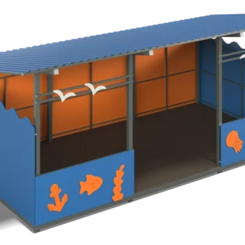 Shade canopy 4200х6000 Sea (walls - plywood)