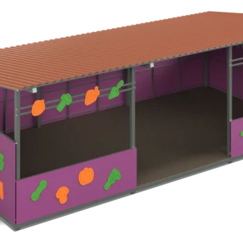Shade canopy 4200х8000 Preschooler (walls - plywood)