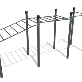 Handle bar with lift and horizontal bars