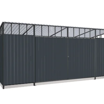 Garbage canopy for 3 containers