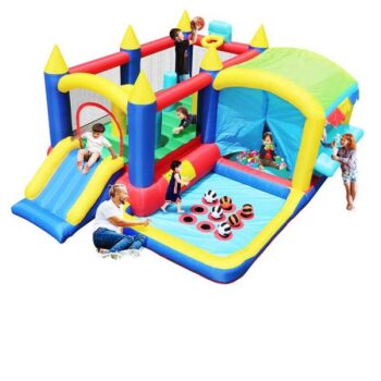 inflatable bounce house ,jumping castle with slide MIN-24001