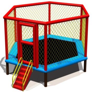 Trampoline park with protective net GOLD-18036