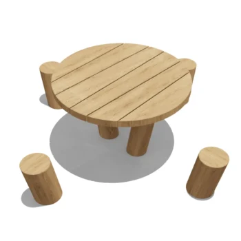 Table with stumps