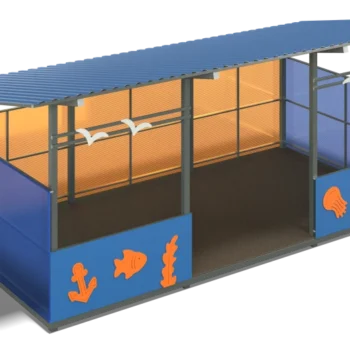 Shade canopy 3000x6000 Sea (walls - polycarbonate, plywood)