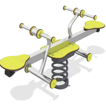 Seesaw with spring